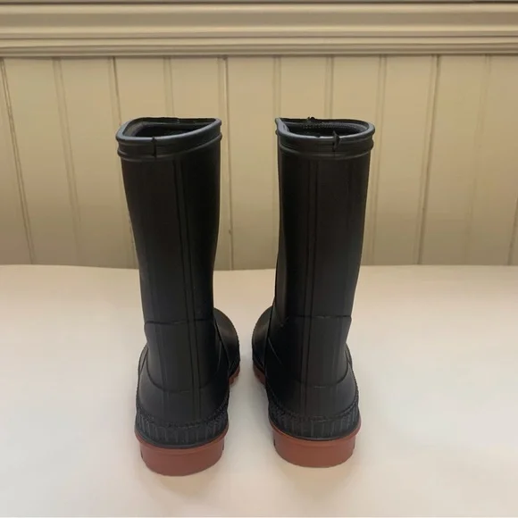 Barn Rain Boot Black Rubber Treaded Non-Skid SurfaceToddler Size 5-6 NWOT - Picture 4 of 11